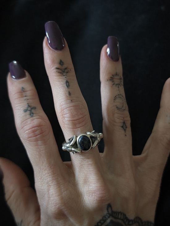 Clocks And Colours Jewelry - Clocks And Colours Sterling Silver Pietersite Statement Ring - Women's Jewelry